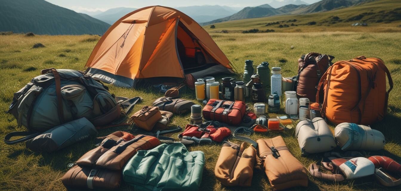 Hiking and camping gear